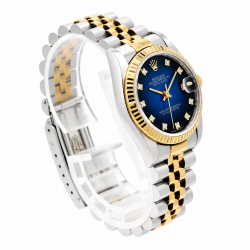 Rolex Datejust 31MM 68273 Factory Blue Vignette Dial Watch